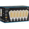 Mexen Vintis 6x Bec cu filament LED E27, ST64, 10W, Caldă - 2700K, 910 lm, chihlimbar - L152-E27-1027-50x06