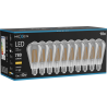 Mexen Vintis 10x LED filament izzó E27, ST64, 10W, Meleg - 2700K, 780 lm, füstös - L152-E27-1027-70x10