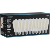 Mexen Vintis 10x LED filament izzó E27, ST64, 10W, Semleges - 4000K, 1320 lm, átlátszó - L152-E27-1040-00x10