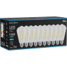 Mexen Vintis 10x LED filament izzó E27, ST64, 10W, Hideg - 6500K, 1320 lm, átlátszó - L152-E27-1040-00x10