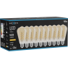 Mexen Vintis 10x LED filament spirál izzó E27, ST64, 6W, Meleg - 2200K, 530 lm, borostyán - L162-E27-0622-50x10