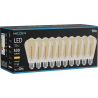 Mexen Vintis 10x Bec LED filament spiral E27, ST64, 6W, Cald - 2700K, 530 lm, chihlimbar - L162-E27-0627-50x10