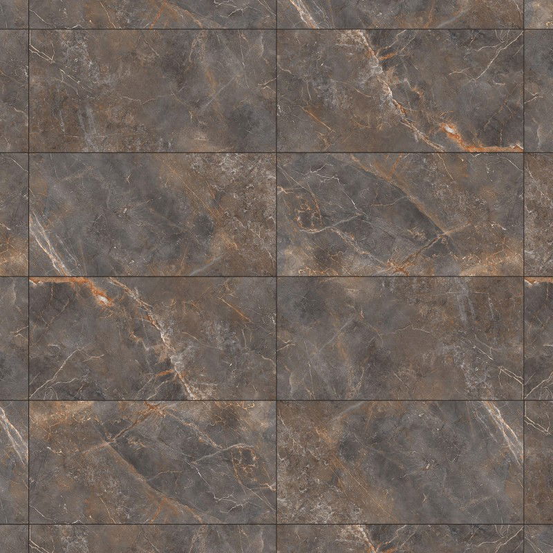 Mexen Visby Copper ceramică glazurată rectificată G1, placă pentru pardoseală și perete 120 x 60 cm, carving - TL428-120-060-03