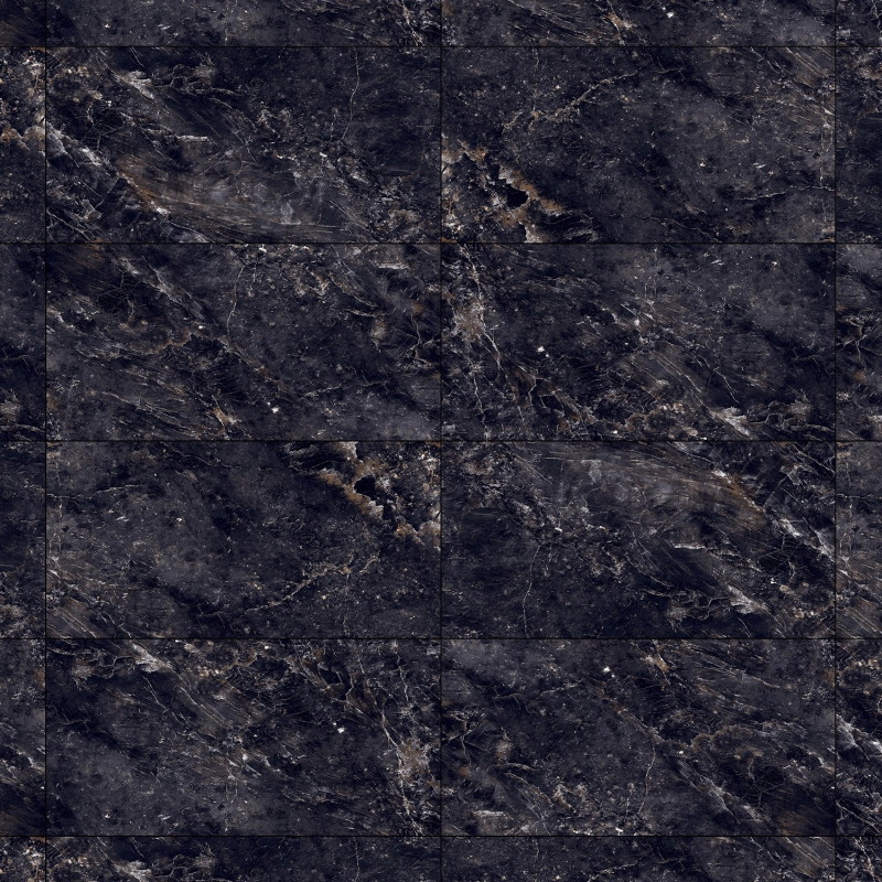 Mexen Rokocha Gres negru lustruit rectificat G1, placă pardoseală-perete 120 x 60 cm, luciu înalt - TL205-120-060-01