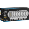 Mexen Vintis 10x Bec filament LED E27, G125, 8W, Caldă - 2700K, 680 lm, fum - L158-E27-0827-70x10
