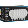 Mexen Vintis 6x Bec LED cu filament E27, G125, 10W, Neutru - 4000K, 1320 lm, clar - L158-E27-1040-00x06