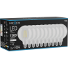 Mexen Vintis 10x Bec LED filament E27, G125, 12W, Neutru - 4000K, 1560 lm, transparent - L158-E27-1240-00x10