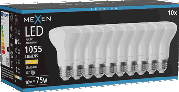 Mexen Nova 10x Bec LED E27, R63, 10W, Caldă - 3000K, 1055 lm - L104-E27-1030-01x10