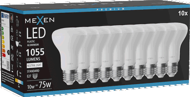 Mexen Nova 10x Bec pentru LED E27, R63, 10W, Neutru - 4000K, 1055 lm - L104-E27-1040-01x10