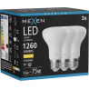 Mexen Nova 3x LED izzó E27, R63, 12W, Meleg - 3000K, 1260 lm - L104-E27-1230-01x03