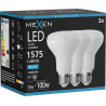 Mexen Nova 3x LED izzó E27, R80, 15W, Hideg - 6500K, 1575 lm - L105-E27-1565-01x03