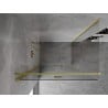 Mexen Mist-F cabină de duș pliabilă stânga 80 x 95 cm, transparent, auriu periat - 8A6T-080-095-55-00-L