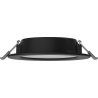 Mexen LDRR panou plafonieră LED încastrată fi 12 cm, 6W, Neutru - 4000K, 390 lm, negru - L210-012-0640-70
