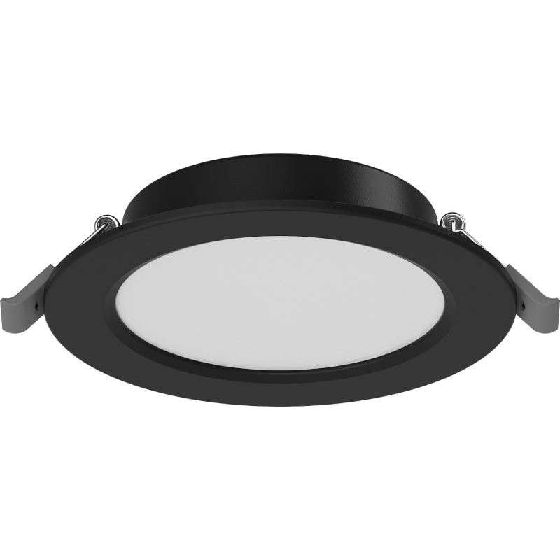 Mexen LDRR LED süllyesztett mennyezeti panel, fi 12 cm, 6W, Semleges - 4000K, 390 lm, fekete - L210-012-0640-70