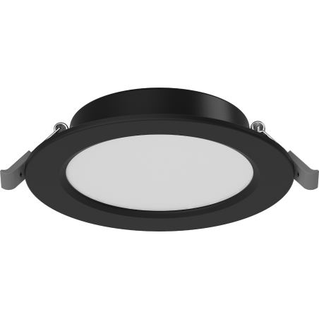 Mexen LDRR panou plafonieră LED încastrată fi 12 cm, 6W, Neutru - 4000K, 390 lm, negru - L210-012-0640-70