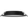 Mexen LDRR süllyesztett LED mennyezeti downlight panel, átmérő 14 cm, 9W, Semleges - 4000K, 720 lm, fekete