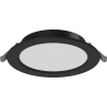 Mexen LDRR süllyesztett LED mennyezeti downlight panel, átmérő 14 cm, 9W, Semleges - 4000K, 720 lm, fekete