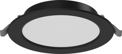Mexen LDRR süllyesztett LED mennyezeti downlight panel, átmérő 14 cm, 9W, Semleges - 4000K, 720 lm, fekete