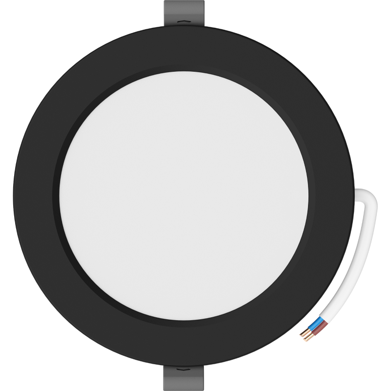 Mexen LDRR süllyesztett mennyezeti LED beépíthető panel, átmérő 14 cm, 9W, Hideg - 6500K, 720 lm, fekete