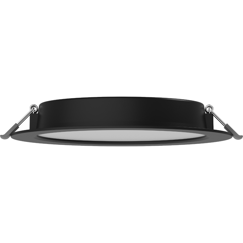 Mexen LDRR panou plafonieră LED încastrat fi 17 cm, 12W, Neutru - 4000K, 900 lm, negru - L210-017-1240-70