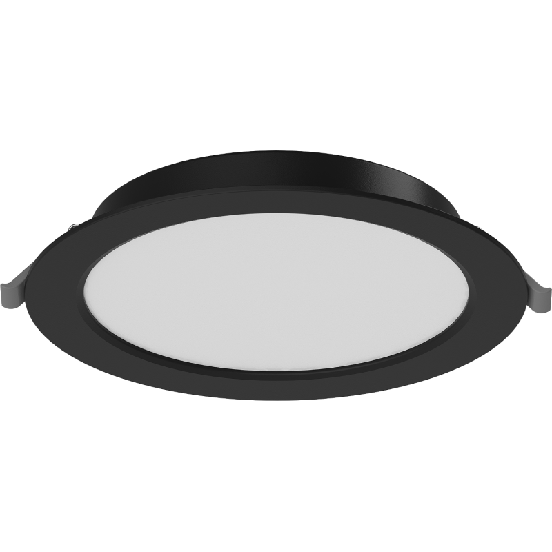 Mexen LDRR panou plafonieră LED încastrat fi 17 cm, 12W, Neutru - 4000K, 900 lm, negru - L210-017-1240-70