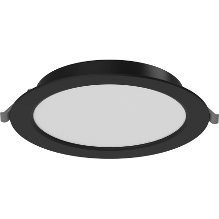 Mexen LDRR LED süllyesztett fali panel, 17 cm, 12W, Semleges - 4000K, 900 lm, fekete - L210-017-1240-70