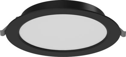 Mexen LDRR panou plafonieră LED încastrat fi 17 cm, 12W, Neutru - 4000K, 900 lm, negru - L210-017-1240-70