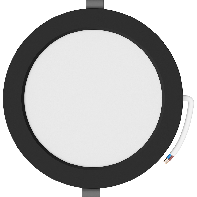 Mexen LDRR LED süllyesztett fali panel, 17 cm, 12W, Semleges - 4000K, 900 lm, fekete - L210-017-1240-70