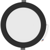 Mexen LDRR LED süllyesztett fali panel, 17 cm, 12W, Semleges - 4000K, 900 lm, fekete - L210-017-1240-70