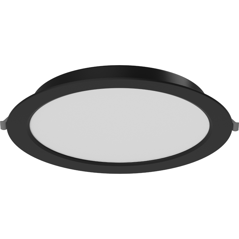 Mexen LDRR panou tavan LED downlight îngropat fi 22 cm, 18W, Neutru - 4000K, 1440 lm, negru - L210-022-1840-70