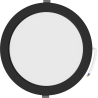 Mexen LDRR panou tavan LED downlight îngropat fi 22 cm, 18W, Neutru - 4000K, 1440 lm, negru - L210-022-1840-70