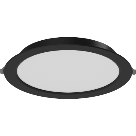 Mexen LDRR mennyezeti LED süllyesztett downlight panel, kör Ø 22 cm, 18W, Hideg - 6500K, 1440 lm, fekete - L210-022-1865-70