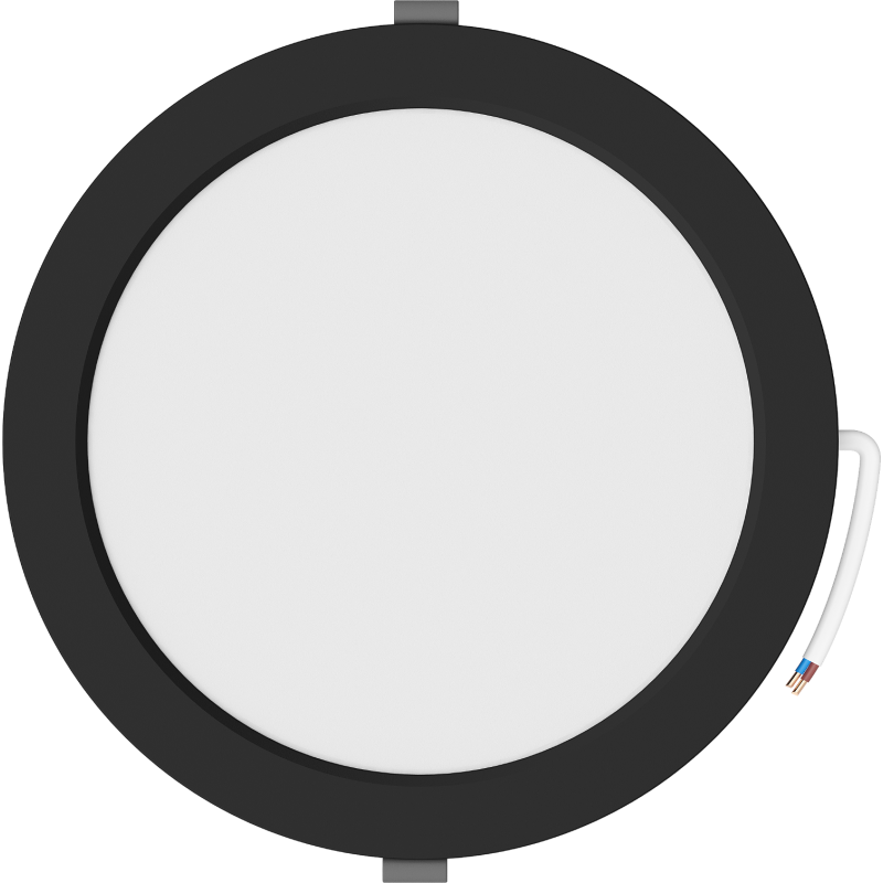 Mexen LDRR panou plafon LED încastrat downlight, fi 22 cm, 18W, Rece - 6500K, 1440 lm, negru - L210-022-1865-70