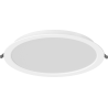 Mexen LDRR mennyezeti süllyesztett LED panel lámpa, 30 cm átmérőjű, 24W, Semleges - 4000K, 2640 lm, fehér