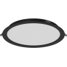 Mexen LDRR mennyezeti süllyesztett LED downlight panel, 30 cm átmérő, 24W, Hideg - 6500K, 1920 lm, fekete - L210-030-2465-70