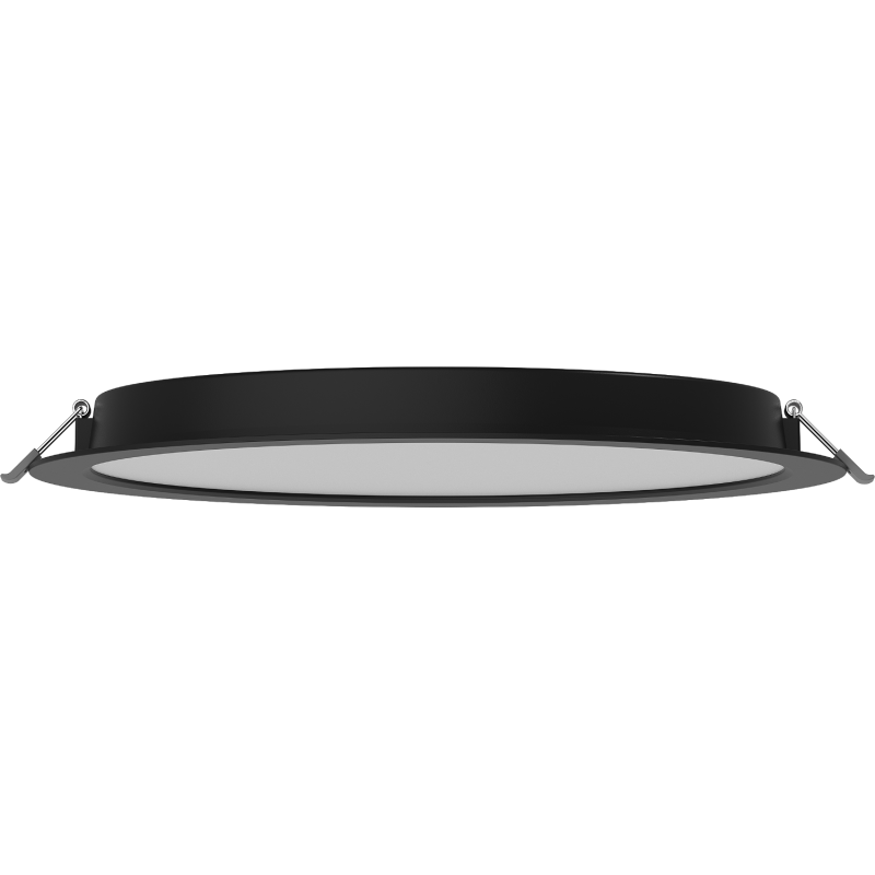 Mexen LDRR mennyezeti süllyesztett LED downlight panel, 30 cm átmérő, 24W, Hideg - 6500K, 1920 lm, fekete - L210-030-2465-70