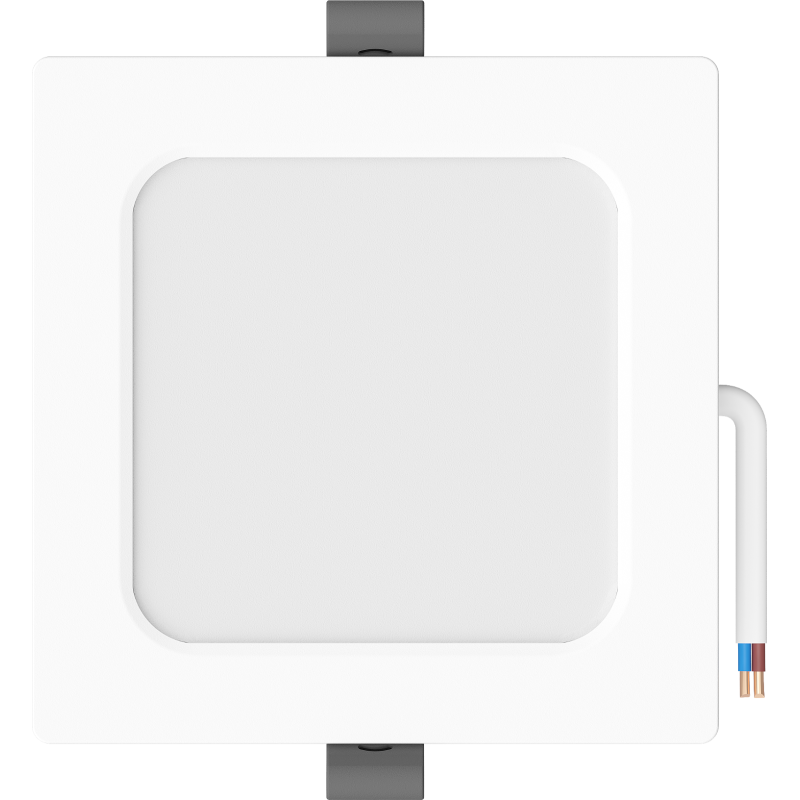 Mexen LDRR panel tavan downlight LED încastrat 12 x 12 cm, 6W, Rece - 6500K, 600 lm, alb - L211-012-0665-20