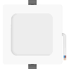 Mexen LDRR mennyezeti LED süllyesztett 12 x 12 cm-es panel, 6W, Hideg - 6500K, 600 lm, fehér - L211-012-0665-20