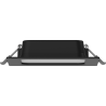 Mexen LDRR panou plafon LED încastrat 12 x 12 cm, 6W, Rece - 6500K, 600 lm, negru - L211-012-0665-70