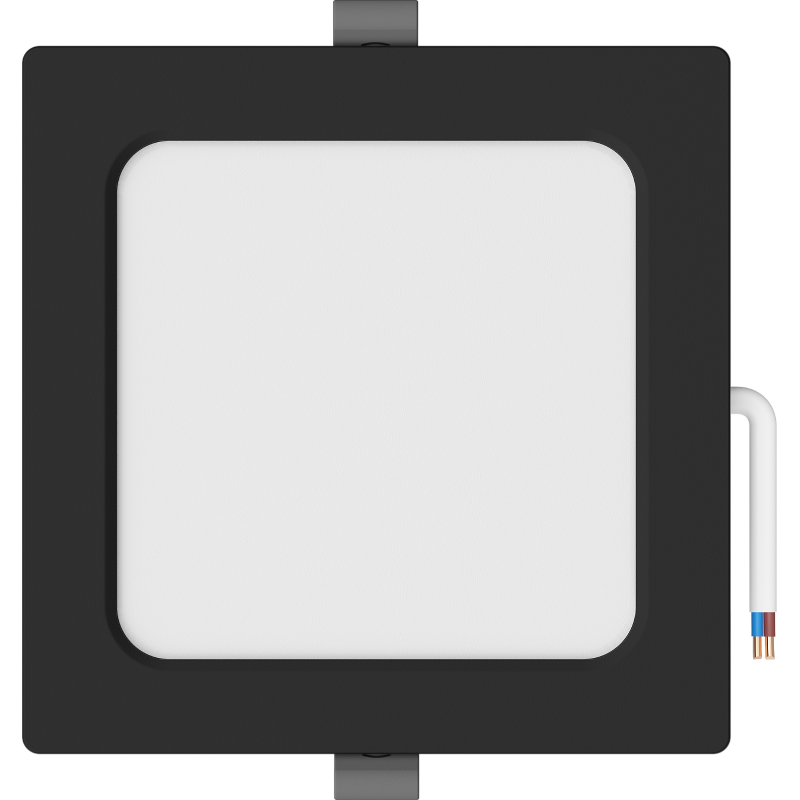 Mexen LDRR LED mennyezeti panel süllyesztett lámpa 14 x 14 cm, 9W, Semleges - 4000K, 720 lm, fekete - L211-014-0940-70