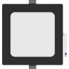 Mexen LDRR LED mennyezeti panel süllyesztett lámpa 14 x 14 cm, 9W, Semleges - 4000K, 720 lm, fekete - L211-014-0940-70