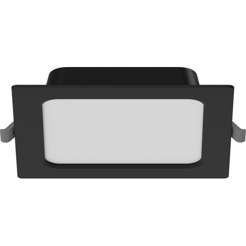 Mexen LDRR 14 x 14 cm-es, 9W, Hideg - 6500K, 720 lm, fekete süllyeszthető LED mennyezeti panel - L211-014-0965-70