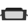 Mexen LDRR 14 x 14 cm-es, 9W, Hideg - 6500K, 720 lm, fekete süllyeszthető LED mennyezeti panel - L211-014-0965-70