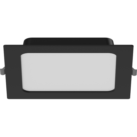 Mexen LDRR mennyezeti LED süllyesztett lámpa 17 x 17 cm, 12W, Hideg - 6500K, 780 lm, fekete - L211-017-1265-70