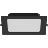 Mexen LDRR mennyezeti LED süllyesztett lámpa 17 x 17 cm, 12W, Hideg - 6500K, 780 lm, fekete - L211-017-1265-70