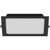 Mexen LDRR mennyezeti panel süllyesztett LED downlight 22 x 22 cm, 18W, Semleges - 4000K, 1350 lm, fekete - L211-022-1840-70