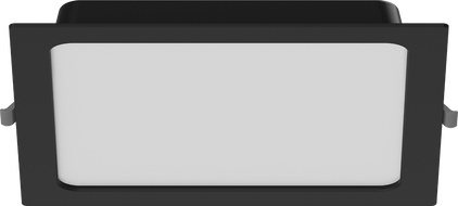 Mexen LDRR mennyezeti panel süllyesztett LED downlight 22 x 22 cm, 18W, Semleges - 4000K, 1350 lm, fekete - L211-022-1840-70