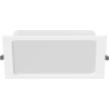 Mexen LDRR süllyesztett LED-es downlight mennyezeti panel 22 x 22 cm, 18W, Hideg - 6500K, 1980 lm, fehér - L211-022-1865-20