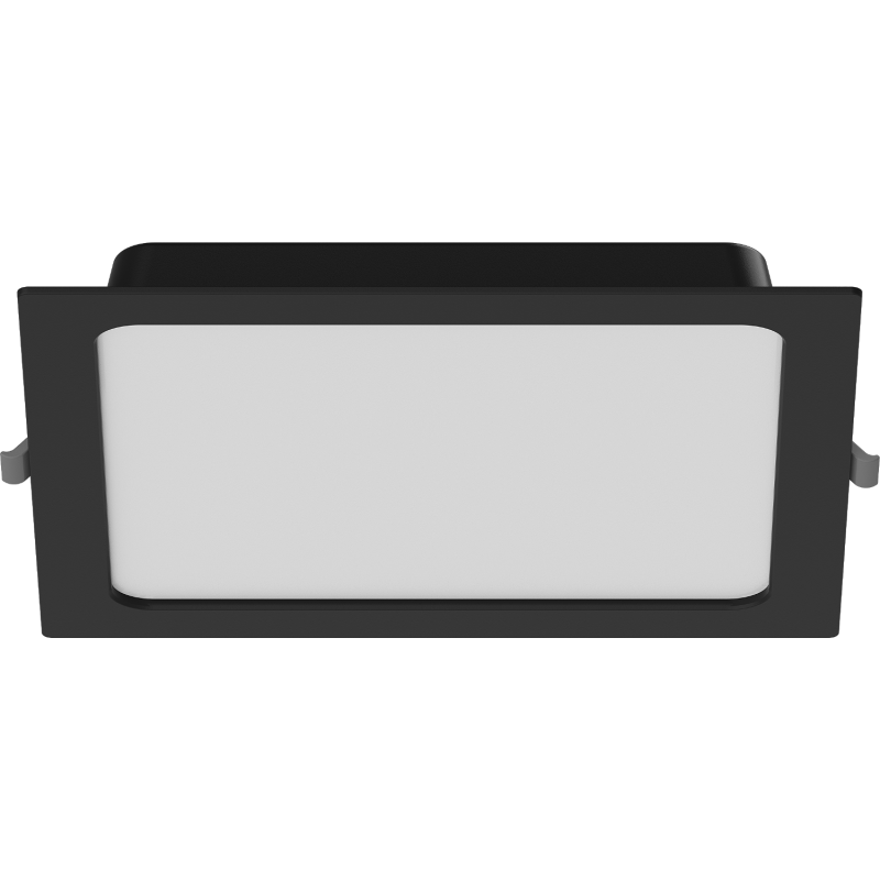 Mexen LDRR mennyezeti LED-es süllyesztett downlight panel, 22 x 22 cm, 18W, Hideg - 6500K, 1440 lm, fekete - L211-022-1865-70