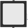 Mexen LDRR mennyezeti LED-es süllyesztett downlight panel, 22 x 22 cm, 18W, Hideg - 6500K, 1440 lm, fekete - L211-022-1865-70